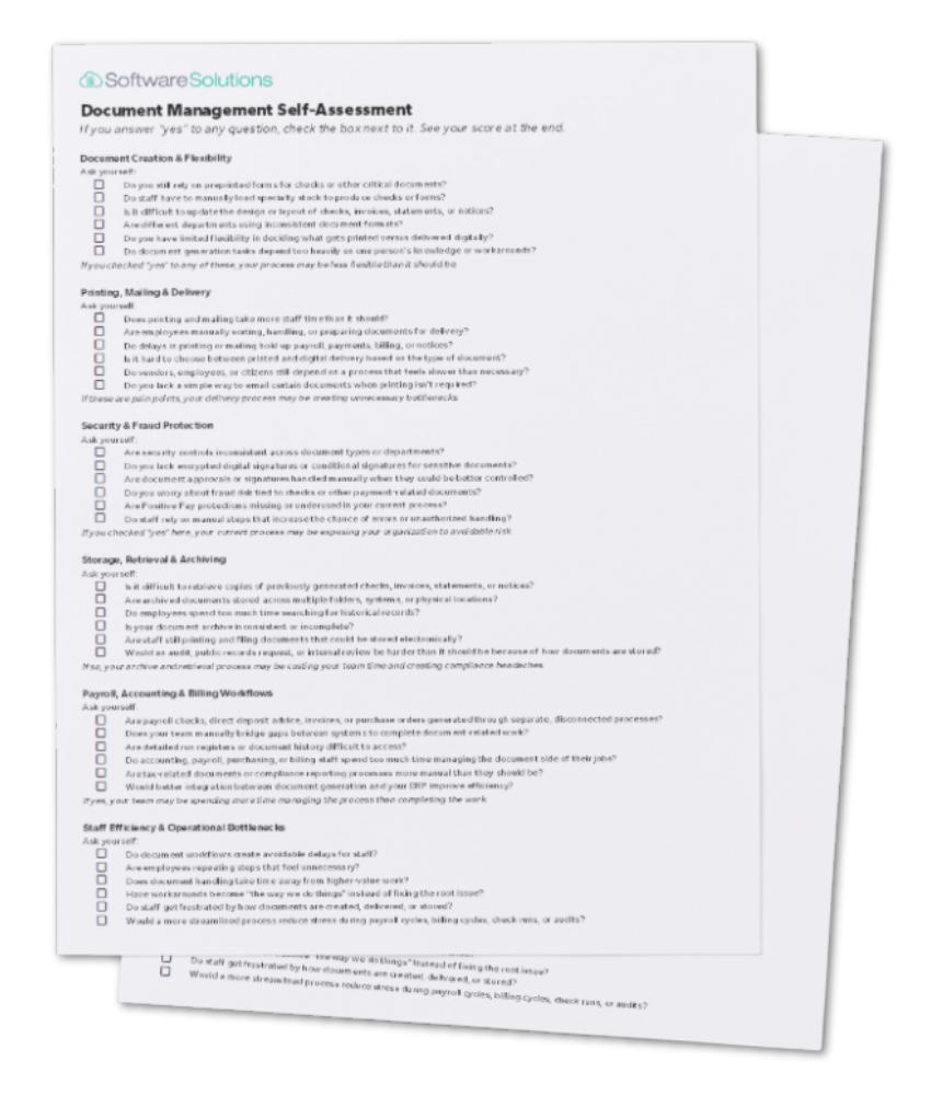 Doc Management Self Assessment image